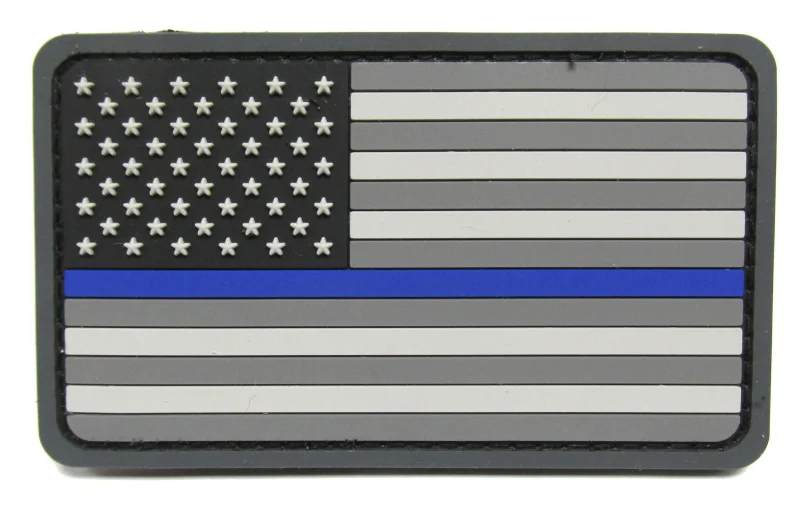 thin blue line usa flag patch pvc quick hook fastener scaled