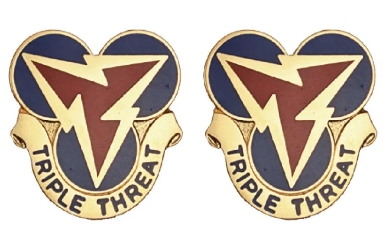 triple threat brigade insignia pair