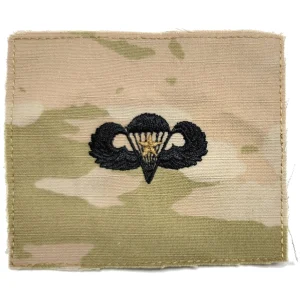 u s army 3 color ocp parachutist sew on badge