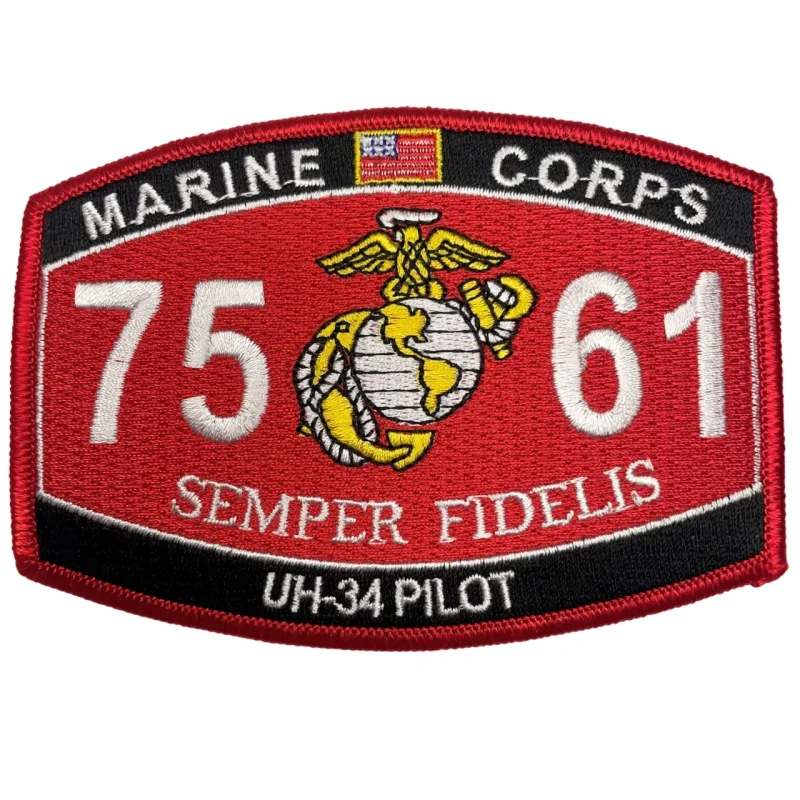 uh 34 pilot mos 7561 usmc sew on patch limited stock