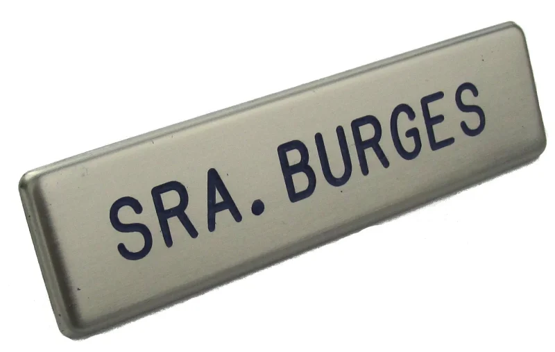 us air force brushed steel name plate