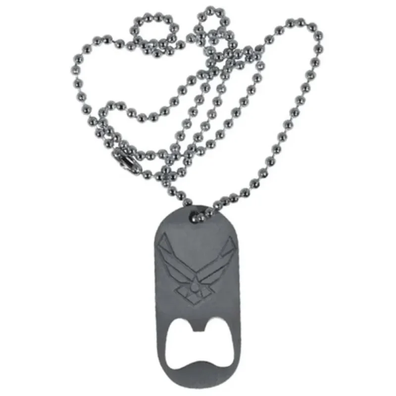 us air force dog tag bottle opener