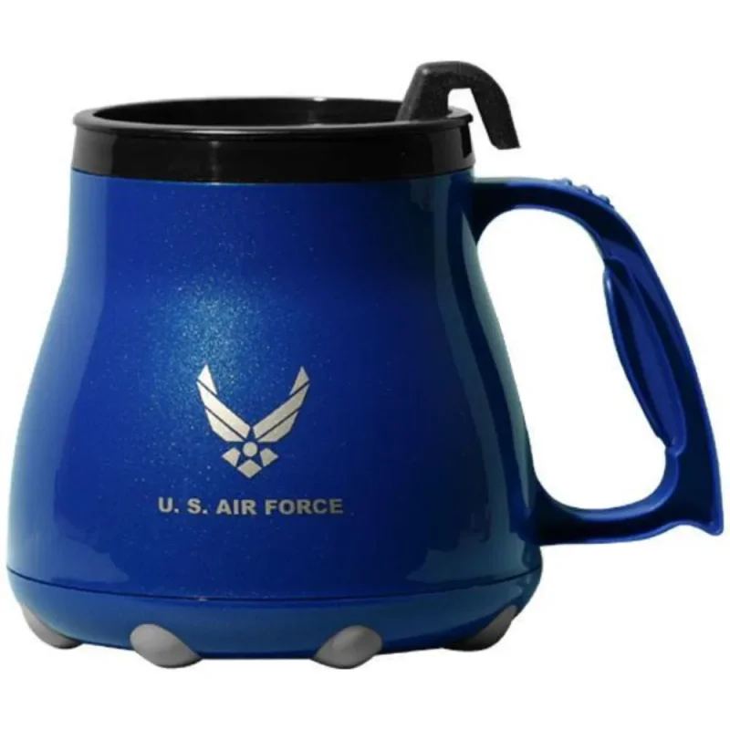 us air force logo wide base coffee mug