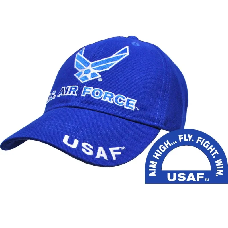 us air force wing logo baseball cap navy blue