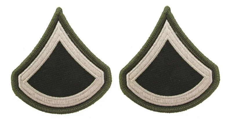 us army agsu pinks greens rank chevrons pair