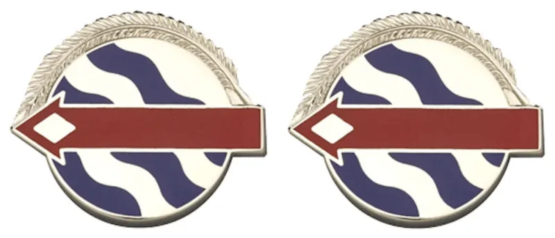 us army pacific unit insignia pair