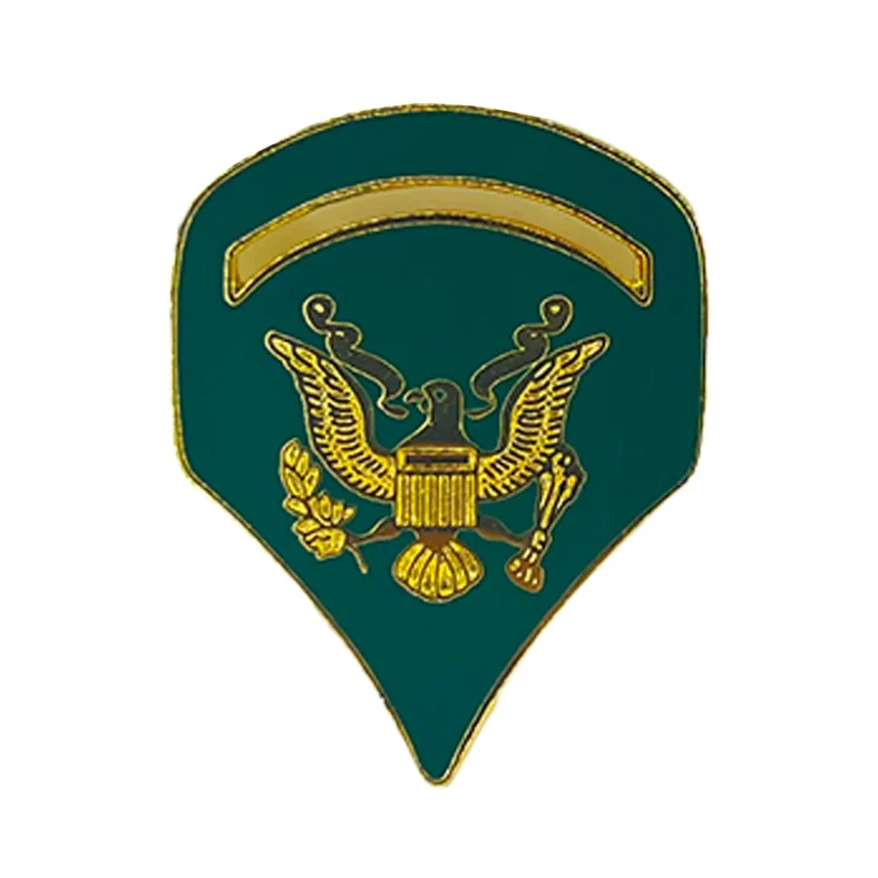 us army specialist e 5 metal pin insignia