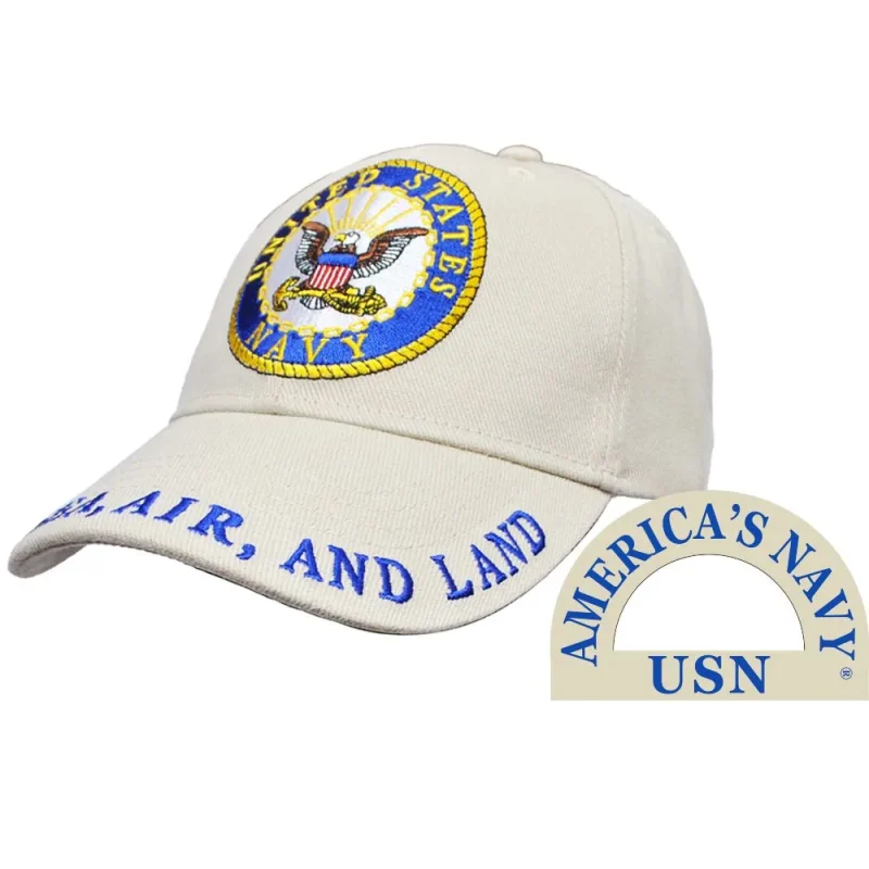 us navy khaki logo sea air land