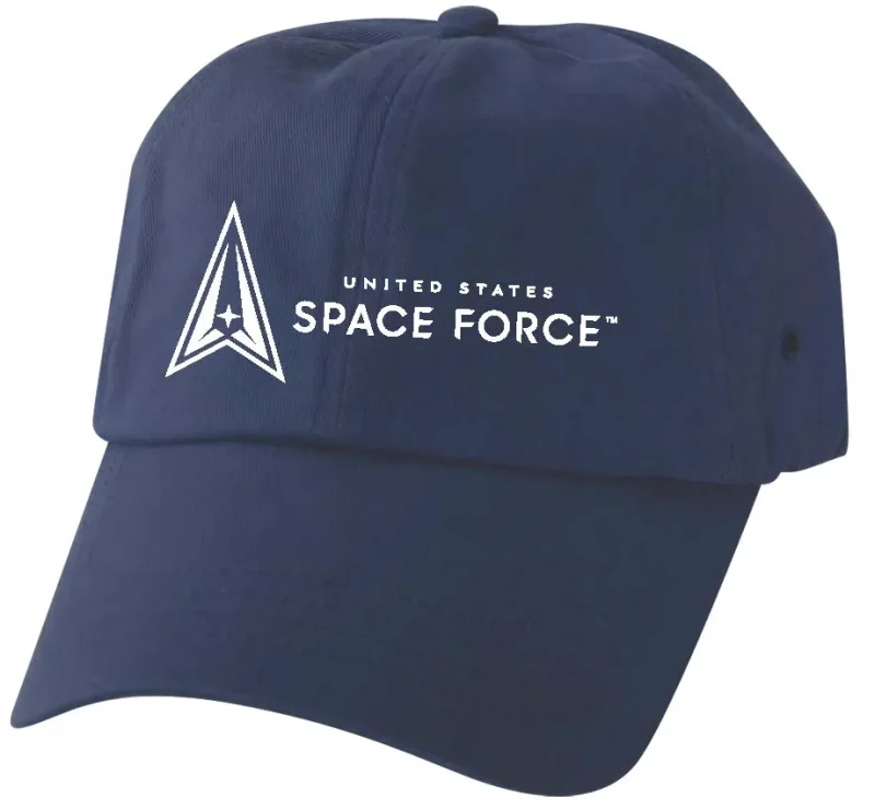 usa space force blue structured logo cap