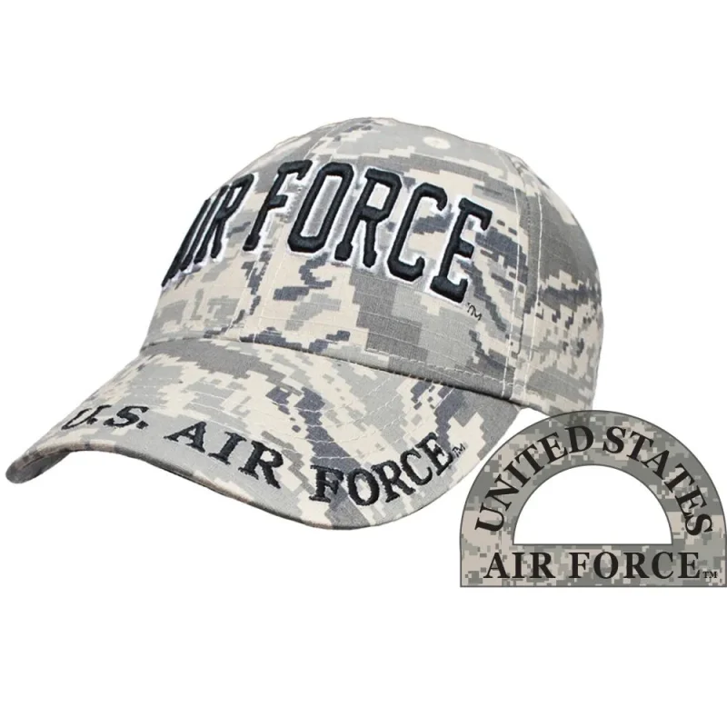 usaf abu camo lettering ball cap