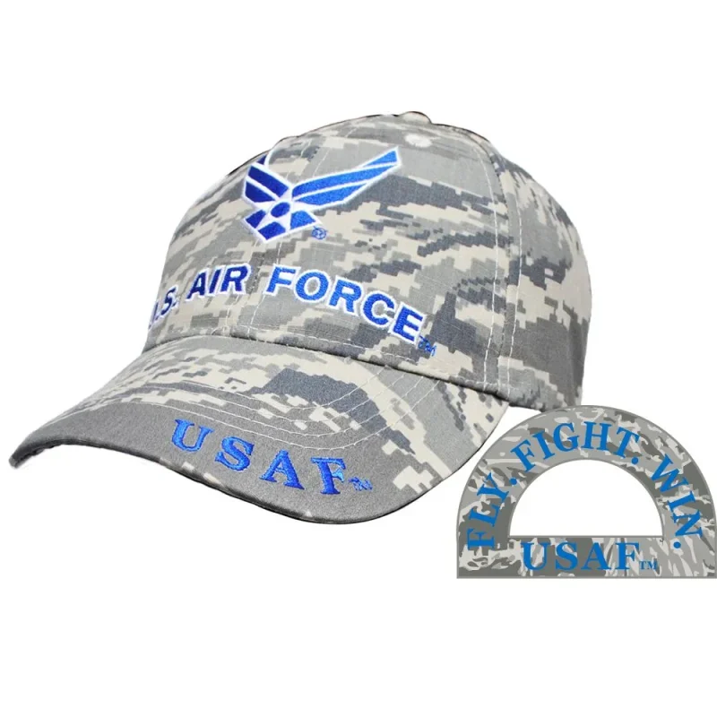 usaf abu camo wing logo baseball cap