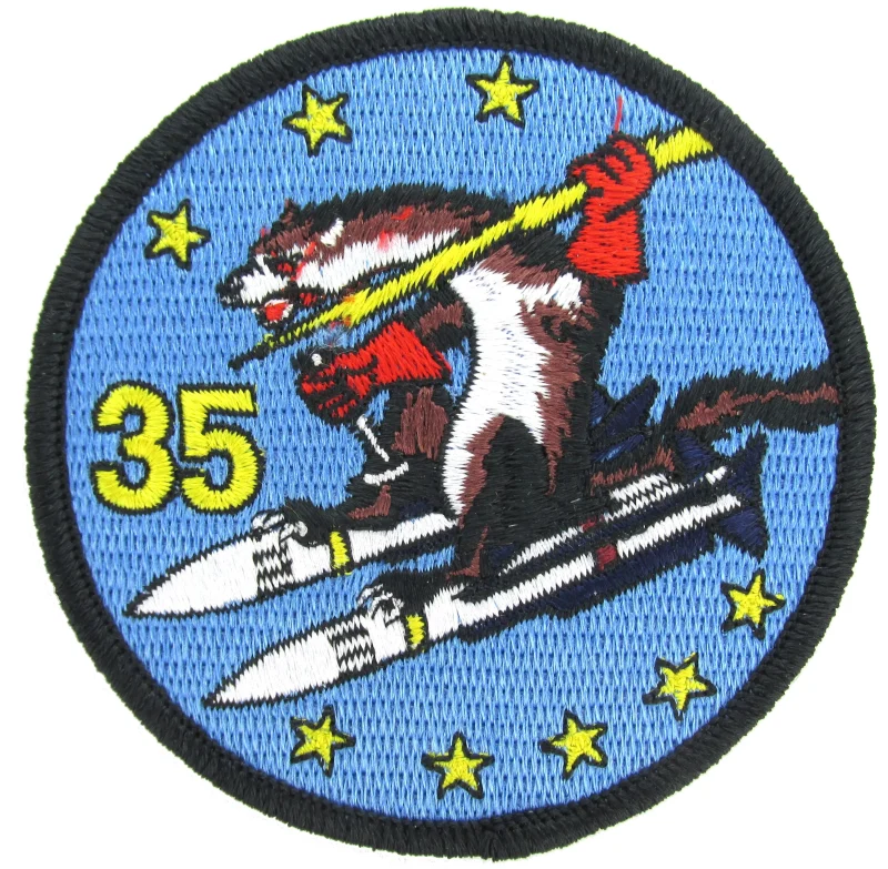 usaf academy 35th cadet squadron patch wild weasels emblem scaled