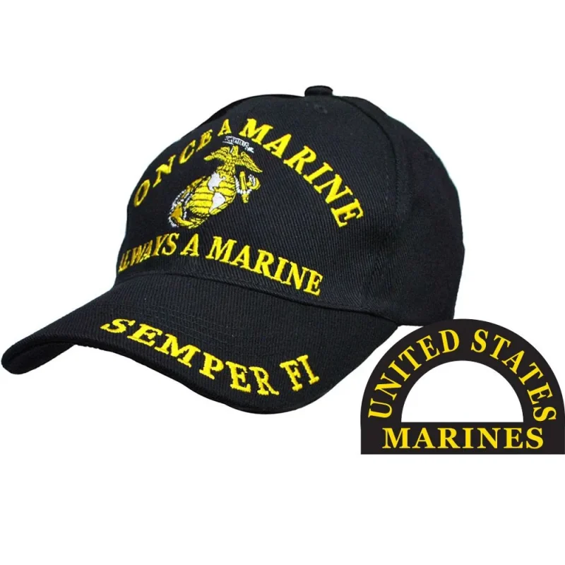 usmc always a marine snapback cap