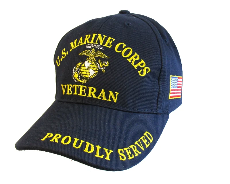 usmc veteran navy blue ball cap proudly served scaled