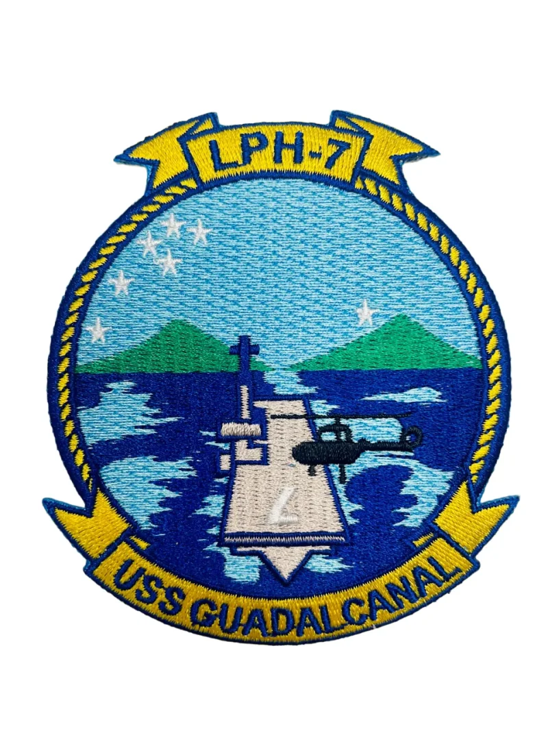 uss guadalcanal usmc embroidered patch