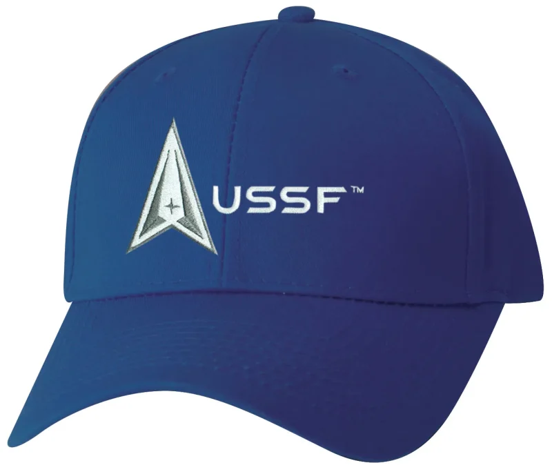 ussf embroidered royal structured ball cap