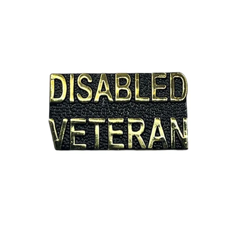 veteran disability metal pin