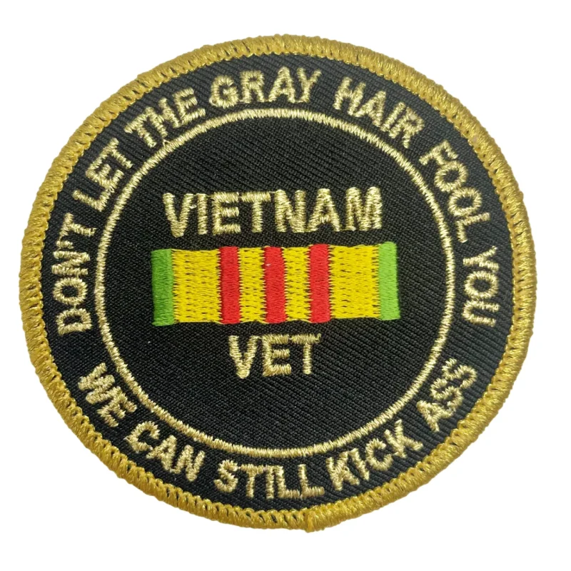 vietnam vet gray hair usmc sew on patch clearance