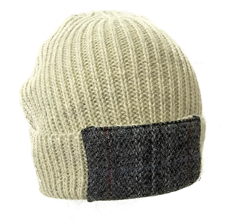 woolly pully beanie with patch tw kempton kilmory wool cap